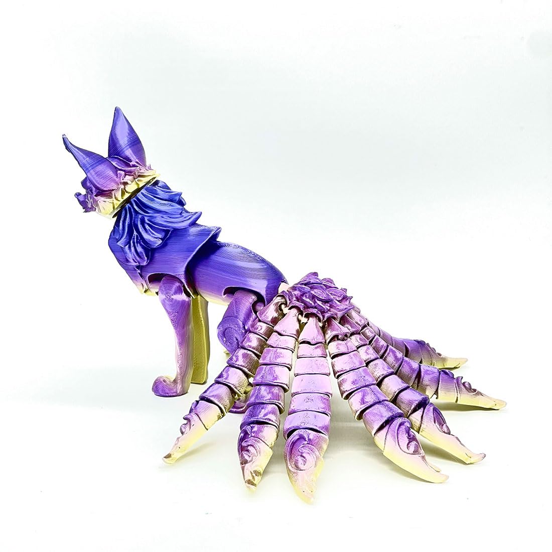 Amazon.co.jp: WOWOBONTOY 3Dプリント九尾キツネ関節フィギュア、可動